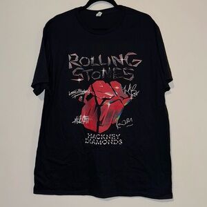 Rolling Stones Hackney Diamond Cracked Glass Dateback Tee